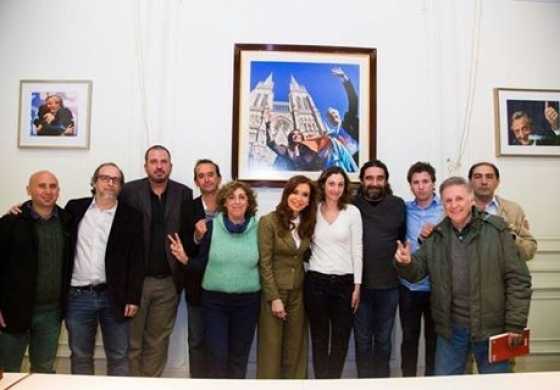 Dirigentes de Descamisados, Martin Fierro, MUP, Octubres y Peronismo 26 de Julio con CFK en el Instituto Patria